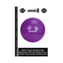 Delux Serisi Hareket Spor Aksesuarı Bpt-65 Purple 65 Cm Plates Topu Poşet Ambalaj Mor