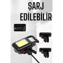 Mey İthalat Kamp Işığı Çok Fonksiyonlu Taşınabilir Anahtarlık Kapak Açma Manyetik Özelliği Siyah