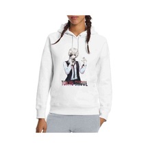 Anime Tokyo Ghoul Anteiku Baskılı Beyaz Kadın Kapşonlu Sweatshir (534772395)