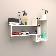 Rafkestir Alya Duvar Raf Set Beyaz ( Mat )