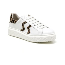 Sneaker Günlük Kadın Mar-25y-209-8825 John May Beyaz-leopar Beyaz