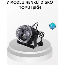 7 Renk Modlu Müzik Sensörlü Disko Topu Led Işıklı Parti Aydınlatması Diğer