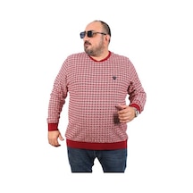 Starbattal Büyük Beden Erkek Bisiklet Yaka Sweatshirt 22715-778