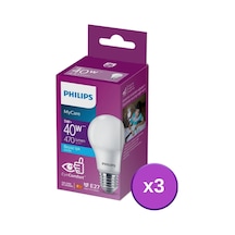 Philips Led 5-40W Ampul 6500K Beyaz Işık 3Lü
