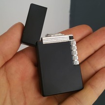 Yandan Çarklı Gazlı Siyah Metal Çakmak N11.3490