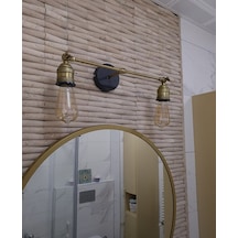 RİOLİGHT RETRO1,RUSTİK,VİNTAGE ESKİTME MAFSALLI 2XE27 DUYLU METAL Eskitme