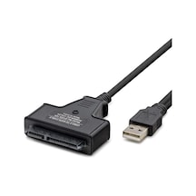 Usb To Sata Kablo 2.5 Güç Girişli 38cm Siyah Hdx7516