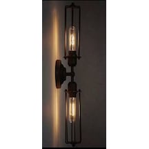 Mylights Retro Rustik Tavan Ve Duvar Aplik Armatür Avize (549238193) Siyah