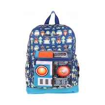 Kaukko Kids&Love Erkek Çocuk Mavi Robot İlkokul Okul Sırt Çantası