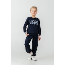 U.S. Polo Assn. Erkek Çocuk Baskılı Lacivert Uzun Kol Eşofman Takımı Us2608-c-v1 Us2608-c-v1