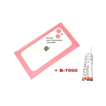 Tkgz Apple Uyumlu iPhone 13 Arka Pil Batarya Kapağı Cam+b-7000 Beyaz