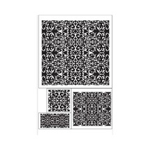 Cadence Stencıl Şablon 4'lü Set Model-4 Şeffaf Tek Ebat Genel