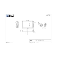 KALORİFER RADYATÖR ALFA 145 146 155 TEMPRA TİPO MUSLUKLU 7754065 1781842AL