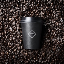 Rioba Karton Bardak Siyah Kahve Bardağı 9Oz Orta Boy