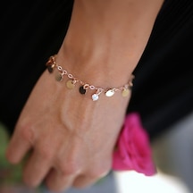 Bygoldenhouse Pullu Bileklik Pembe Altın