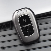 Renault Clio Megane Scenic Twingo Laguna Dacia Duster Dokker Logan Titan Gri Tpu Anahtar Kılıfı