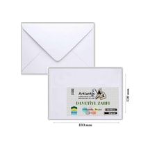 Zarf 13x18 Davetiye Zarfı Beyaz 250'li 1 Paket Artlantis Beyaz Da