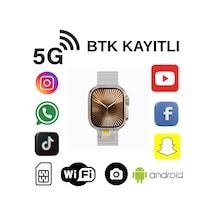 Hw Ultra 3 Call 5g Android Amoled Ekran Gps, Nfc, Kamera Yapay Zeka Destekli Akıllı Saat Btk Kayıt