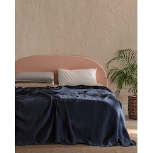 Madame Coco Lucille Çift Kişilik Yatak Örtüsü Lacivert