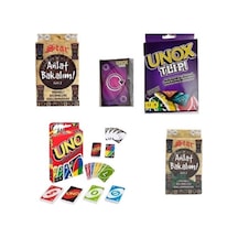 Uno Unox Tlip Ve Anlat Bakalım Seri 1 Ve 2 Toplam 4lü Kart Oyun Seti