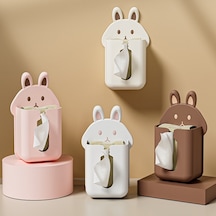 Sones Banyo Duvara Monte Mendil Kutusu Mutfak Karikatür Tavşan Yıkama Bezi Düzenleyici Beyaz