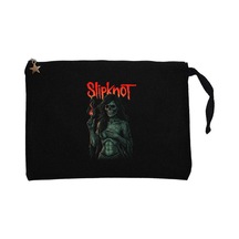 Slipknot Female Skeleton Hot Siyah Clutch Astarlı Cüzdan / El Çantası