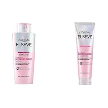 Seti Elseve Glycolic Gloss Mükemmel Parlaklık İçin Bakım Yapan Şampuan 200 Ml X1 + Elseve Glycolic Gloss Mükemmel Parlaklık İçin Pürüzsüzleştirici Saç Kremi 150 Ml X1