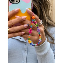 Name Pop N Telefon Askısı, Boncuklu Telefon Charmı Ve Çanta Aksesuarı