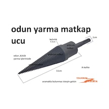Odun Yarma Matkap Ucu Büyük Boy 4.5 Cm Kalın Sds Plus Yarma Kamas