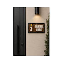 Arliadesign Kişiye Özel Ahşap Kapı İsimliği / 13 X 25 Cm 6 Mm Kaliteli Mdf