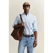 Gant Erkek Mavi Regular Fit Logolu Gömlek-15339