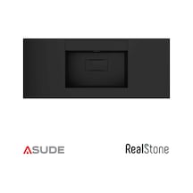 Realstone Flatstone Etajerli Granit Lavabo 80 50 Cm Beyaz
