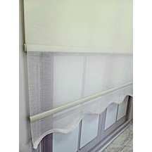 Bbb Keten Kumaşlı Çift Mekanizmalı Tül Stor Perde Mt3000