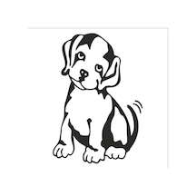 Köpek Folyo Sticker 200cm Uzunluk Karışık Renkli