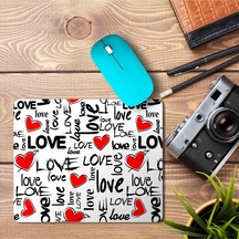 Love Kalp Sevgi Baskılı Mousepad Mouse Pad