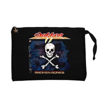 Dokken Broken Bones Siyah Clutch Astarlı Cüzdan / El Çantası Siyah