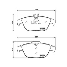 Brembo Fren Balatası Arka Mercedes W204 S204 X204 C207 A207 Brembo P50068 A0004200205