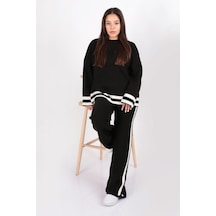 Fashion Friends 24k0255k1 Kadın Triko Takım Siyah
