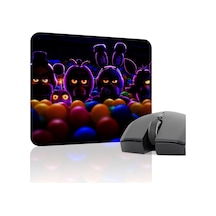 Five Nights At Freddy's Dikişli Kauçuk Oyuncu Mousepad V3 - 22x18 Gaming Mouse Pad