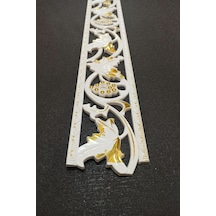 Decogold Beyaz Altın Duvar Ve Tavan Bordürü 10 Cm Eninde 100cm Uzunluğunda Dgk-14