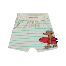Civil Baby Köpek Nakışlı 6-18 Ay Şort - Bej Açık Bej