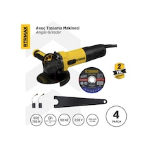 Rtrmax RTM1080 Avuç Taşlama Makinası 115 mm 750 W Devir Ayarlı