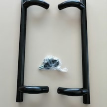 Alüminyum Köşeli Tip H Kol 70 Cm Boyunda Delik Merkezi 50 Cm Dir Siyah