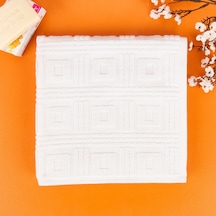 Soft Kybele Ayak Havlusu - Beyaz - 50x80 Cm Renkli
