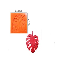 Şeker Hamur Kalıbı Silikon Yaprak 6,5 6,5 Cm