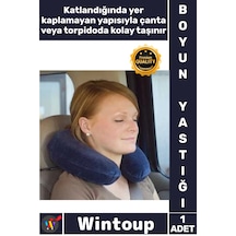 Seyahatyastığı Ortopedik Şişirilebilir Konforlu Ergonomik Araba Yolculuk Araç Boyun Seyahat Yastığı