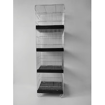 4 Katlı Üretim Kafesi Izgaralı Salma 40 x 32 x 131