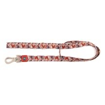 Design Köpek Gezdirme Kayışı Geri Dönüştürülmüş, Kadifemsi Dokulu, Çift Kilitli Karabina Kanca, 360 Dönüşlü, Dayanıklı & Şık Tasarım, Paws,small Turuncu