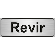 Revir Yönlendirme Levhası 7Cmx20Cm Gümüş Renk Metal