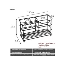 Dianziye Stainless Steel 6 Bölmeli Fırçalar İçin Dolgu Yeri - Elektrikli Fırça Tutucu, Tüp Saklama Ve Duvar Kurulumu Olmadan Banyo Organizer Siyah Diğer